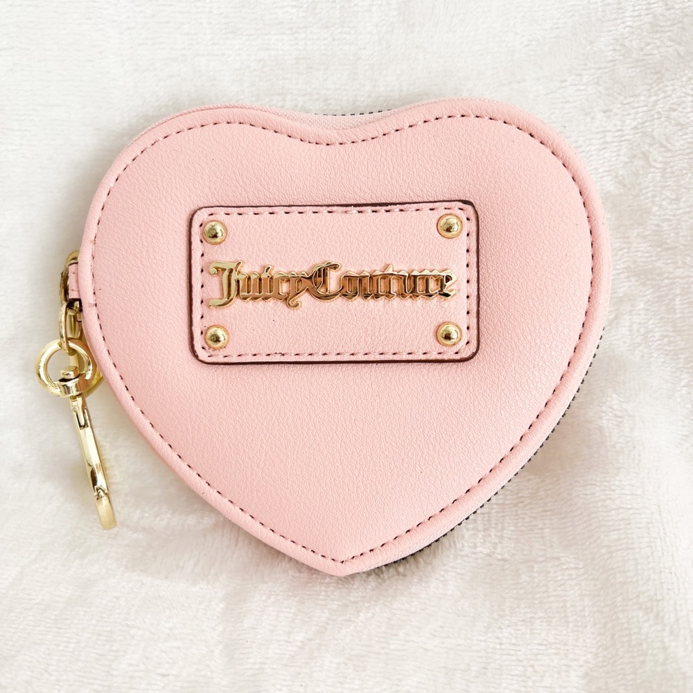 Juicy Couture Pink Never used heart coin purse